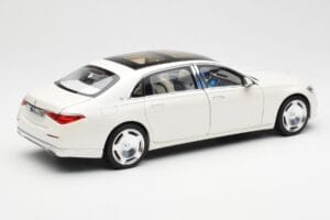 Mercedes Maybach S680 4Matic X223 Diamond Alb Norev 1:18 183918 Metal - imaginea 3 din 8