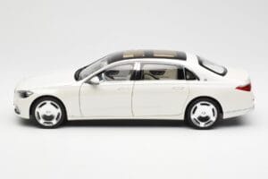 Mercedes Maybach S680 4Matic X223 Diamond Alb Norev 1:18 183918 Metal - imaginea 4 din 8