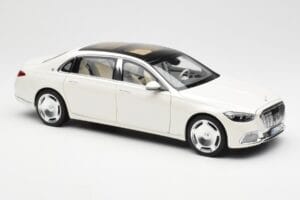 Mercedes Maybach S680 4Matic X223 Diamond Alb Norev 1:18 183918 Metal - imaginea 6 din 8