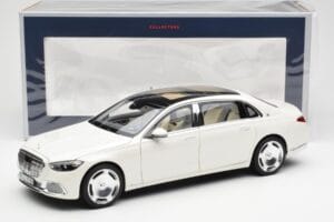 Mercedes Maybach S680 4Matic X223 Diamond Alb Norev 1:18 183918 Metal - imaginea 8 din 8