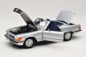 Mercedes R107 380 SL Argintiu Norev 1:18 183725 Metal - imaginea 2 din 8