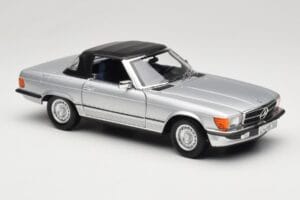 Mercedes R107 380 SL Argintiu Norev 1:18 183725 Metal - imaginea 6 din 8