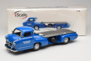 Mercedes Renntransporter Blaues Wunder iScale 1:18 118000000006-P1 Metal - imaginea 6 din 6