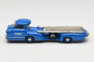 Mercedes Renntransporter Blue Wonder CMC 1:43 M-036K Metal - imaginea 4 din 8