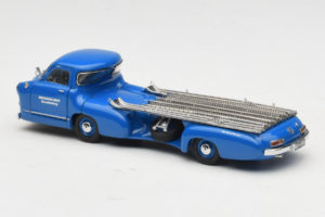 Mercedes Renntransporter Blue Wonder CMC 1:43 M-036K Metal - imaginea 7 din 8