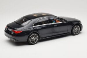 Mercedes S-Class W223 AMG Line Anthracite Blue Norev 1:18 183800 Metal - imaginea 3 din 8