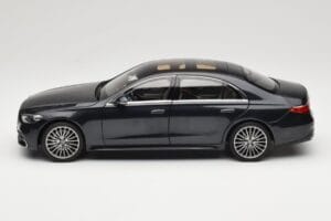 Mercedes S-Class W223 AMG Line Anthracite Blue Norev 1:18 183800 Metal - imaginea 4 din 8