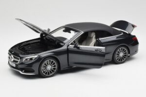 Mercedes S-Class Cabriolet A217 Magnetite Negru Metalic Norev 1:18 B66960354 Metal - imaginea 2 din 8