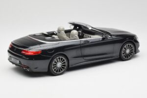 Mercedes S-Class Cabriolet A217 Magnetite Negru Metalic Norev 1:18 B66960354 Metal - imaginea 3 din 8