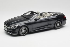 Mercedes S-Class Cabriolet A217 Magnetite Negru Metalic Norev 1:18 B66960354 Metal