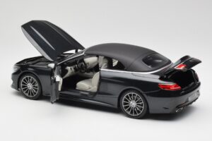 Mercedes S-Class Cabriolet A217 Magnetite Negru Metalic Norev 1:18 B66960354 Metal - imaginea 5 din 8