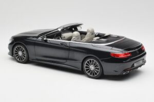 Mercedes S-Class Cabriolet A217 Magnetite Negru Metalic Norev 1:18 B66960354 Metal - imaginea 7 din 8