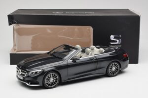 Mercedes S-Class Cabriolet A217 Magnetite Negru Metalic Norev 1:18 B66960354 Metal - imaginea 8 din 8