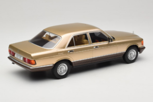 Mercedes S-Class W126 Metallic Beige MCG 1:18 MCG18548 Metal - imaginea 2 din 6