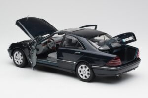 Mercedes S-Class W220 Albastru Maisto 1:18 56051 Metal - imaginea 5 din 8