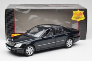 Mercedes S-Class W220 Albastru Maisto 1:18 56051 Metal - imaginea 8 din 8