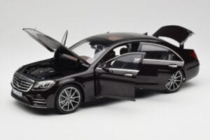 Mercedes S-Class W222 AMG Line Ruby Negru Metallic Norev 1:18 183483 Metal - imaginea 2 din 8