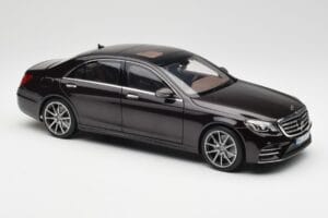 Mercedes S-Class W222 AMG Line Ruby Negru Metallic Norev 1:18 183483 Metal - imaginea 6 din 8