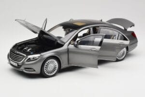 Mercedes S-Class W222 Grey Metallic Norev 1:18 183481 Metal - imaginea 2 din 8