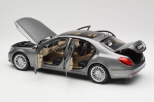 Mercedes S-Class W222 Grey Metallic Norev 1:18 183481 Metal - imaginea 5 din 8