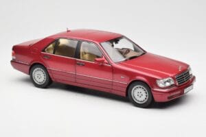 Mercedes S500 W140 Roșu Metallic Norev 1:18 183579 Metal - imaginea 6 din 8