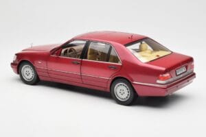 Mercedes S500 W140 Roșu Metallic Norev 1:18 183579 Metal - imaginea 7 din 8