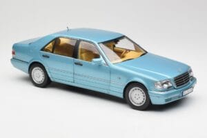 Mercedes S500 W140 Turcoaz Metalizat Norev 1:18 183561 Metal - imaginea 6 din 8
