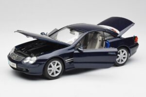 Mercedes SL 500 R230 Albastru Maisto 1:18 B66962126 Metal - imaginea 2 din 8