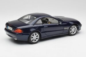 Mercedes SL 500 R230 Albastru Maisto 1:18 B66962126 Metal - imaginea 3 din 8
