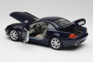 Mercedes SL 500 R230 Albastru Maisto 1:18 B66962126 Metal - imaginea 5 din 8