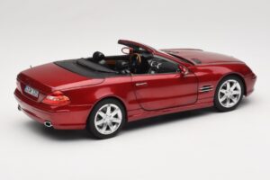 Mercedes SL 500 R230 Red Metallic Ediție Limitată Norev 1:18 183841 Metal - imaginea 3 din 8