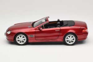 Mercedes SL 500 R230 Red Metallic Ediție Limitată Norev 1:18 183841 Metal - imaginea 4 din 8