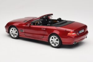 Mercedes SL 500 R230 Red Metallic Ediție Limitată Norev 1:18 183841 Metal - imaginea 7 din 8