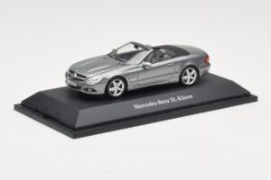Mercedes SL R230 Palladium Silver Metallic Minichamps 1:43 B66962390 Metal - imaginea 2 din 4