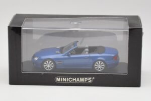 Mercedes SL R230 Tanzanite Albastru Minichamps 1:43 B66962250 Metal - imaginea 4 din 4