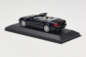 Mercedes SL500 R129 Dark Blue Metallic Minichamps 1:43 SL001 Metal - imaginea 3 din 4
