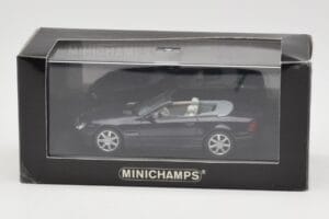 Mercedes SL500 R129 Dark Blue Metallic Minichamps 1:43 SL001 Metal - imaginea 4 din 4