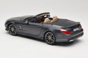 Mercedes SL65 AMG Black Series R230 Matte Black Maisto 1:18 36198 Metal - imaginea 7 din 8