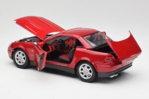 Mercedes SLK 230 R170 Roșu Maisto 1:18 56023 Metal - imaginea 6 din 9