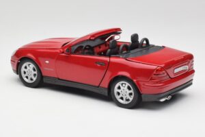 Mercedes SLK 230 R170 Roșu Maisto 1:18 56023 Metal - imaginea 8 din 9