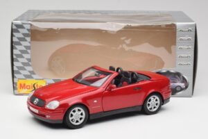 Mercedes SLK 230 R170 Roșu Maisto 1:18 56023 Metal - imaginea 9 din 9