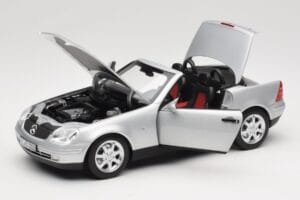 Mercedes SLK R170 Brilliant Silver Norev 1:18 183020 Metal - imaginea 2 din 9
