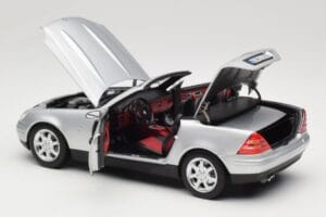 Mercedes SLK R170 Brilliant Silver Norev 1:18 183020 Metal - imaginea 6 din 9