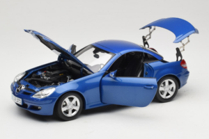 Mercedes SLK R171 Blue Metallic Minichamps 1:18 100033131 Metal - imaginea 2 din 11