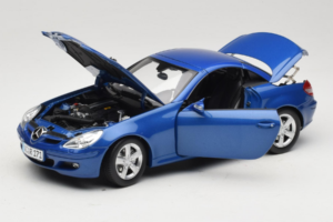 Mercedes SLK R171 Blue Metallic Minichamps 1:18 100033131 Metal - imaginea 3 din 11