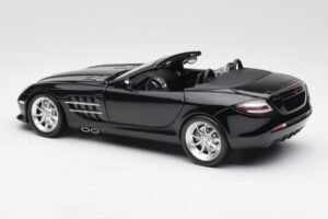 Mercedes SLR McLaren Roadster R199 Crystal Galaxit Negru Minichamps 1:18 B66961004 Metal - imaginea 7 din 8