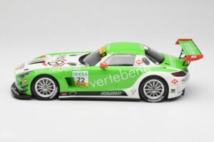 Mercedes AMG SLS C197 GT3 MS Racing #22 V. Sigacev / C. Stoll ADAC GT Masters 2011 Minichamps 1:18 151113102 Metal - imaginea 3 din 6