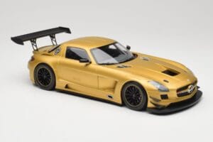 Mercedes AMG SLS C197 GT3 Street Auriu Minichamps 1:18 151113106 Metal - imaginea 4 din 6
