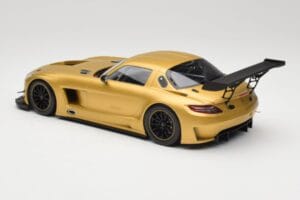 Mercedes AMG SLS C197 GT3 Street Auriu Minichamps 1:18 151113106 Metal - imaginea 5 din 6