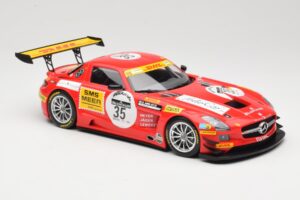 Mercedes SLS AMG GT3 #35 T. Heyer / T. Jager 24 Hours of Spa 2011 Minichamps 1:18 B66960196 Metal - imaginea 4 din 6